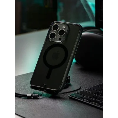 Cover Iphone 16 Pro Max Accent Clear Case Bodyguardz - Black